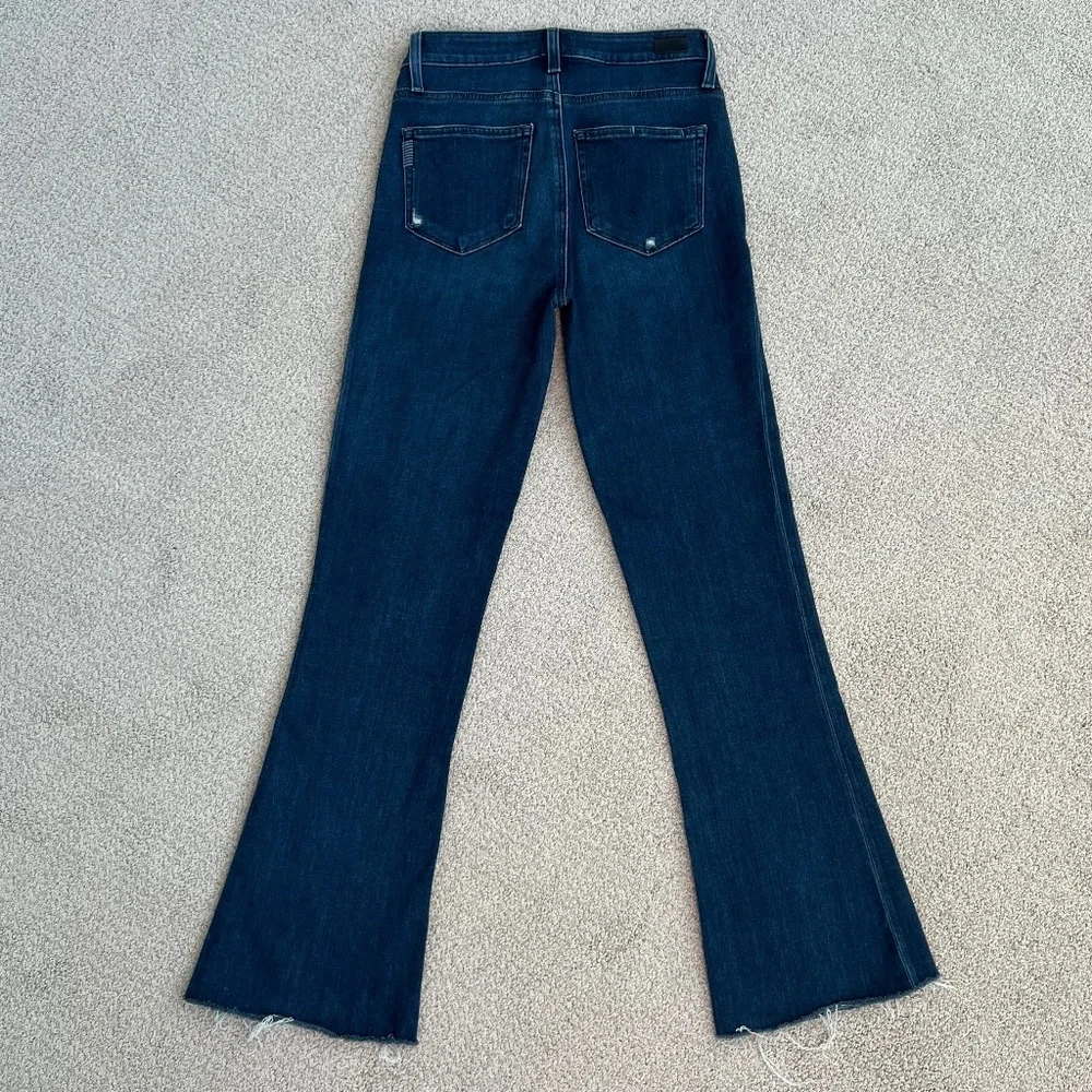 PAIGE Laurel Canyon high rise jeans. Dark wash. Size 27. - Picture 3 of 9